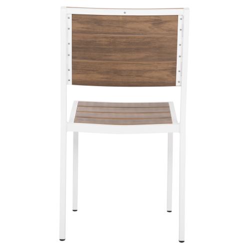 ΚΑΡΕΚΛΑ ΑΛΟΥΜΙΝΙΟΥ SAGA HM6063.01 ΛΕΥΚΗ ΜΕ POLYWOOD 46x52x86Υεκ.