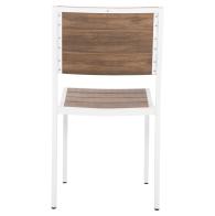 ΚΑΡΕΚΛΑ ΑΛΟΥΜΙΝΙΟΥ SAGA HM6063.01 ΛΕΥΚΗ ΜΕ POLYWOOD 46x52x86Υεκ.