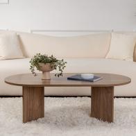 Τραπέζι σαλονιού Tabletod pakoworld σε καρυδί απόχρωση 119x60x40εκ