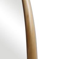 Καθρέπτης οβάλ Marly pakoworld mdf σε φυσική απόχρωση 50.5x4x127εκ