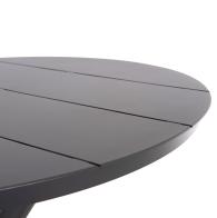 ΤΡΑΠΕΖΙ ΣΤΡΟΓΓΥΛΟ ΑΛΟΥΜΙΝΙΟΥ HIGER HM6289.01 ΓΚΡΙ Φ90x74Yεκ.