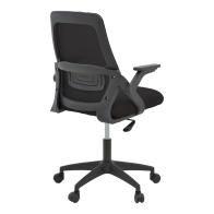 Καρέκλα γραφείου Reji pakoworld mesh ύφασμα μαύρο 58x60x89-99εκ