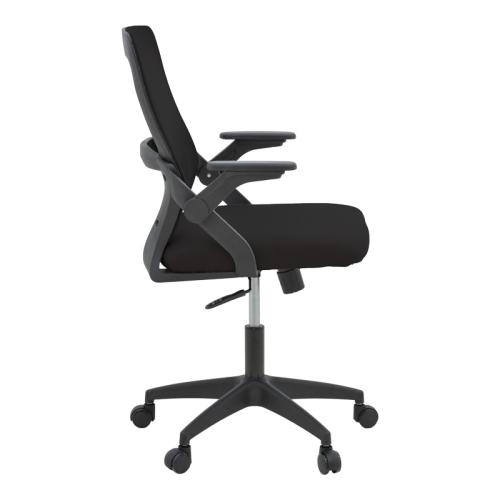 Καρέκλα γραφείου Reji pakoworld mesh ύφασμα μαύρο 58x60x89-99εκ