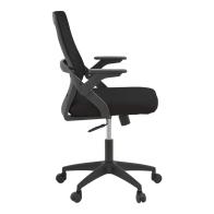 Καρέκλα γραφείου Reji pakoworld mesh ύφασμα μαύρο 58x60x89-99εκ