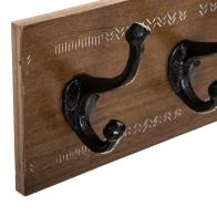 Κρεμάστρα Terty pakoworld mdf σε καρυδί απόχρωση 50x8.5x13εκ