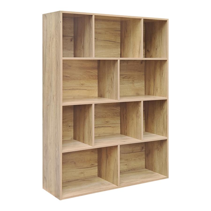 Βιβλιοθήκη Evergin pakoworld mdf σε oak απόχρωση 100x30x135εκ Βιβλιοθήκη Evergin pakoworld mdf σε oak απόχρωση 100x30x135εκ