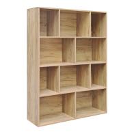 Βιβλιοθήκη Evergin pakoworld mdf σε oak απόχρωση 100x30x135εκ