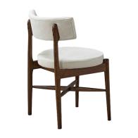 Τραπεζαρία Eleganza-Raudi pakoworld σετ 7τεμ mdf σε καρυδί-εκρού απόχρωση 180x99x75.8εκ