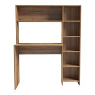 Γραφείο με βιβλιοθήκη Janson pakoworld σε oak απόχρωση 113.2x40x141.8εκ