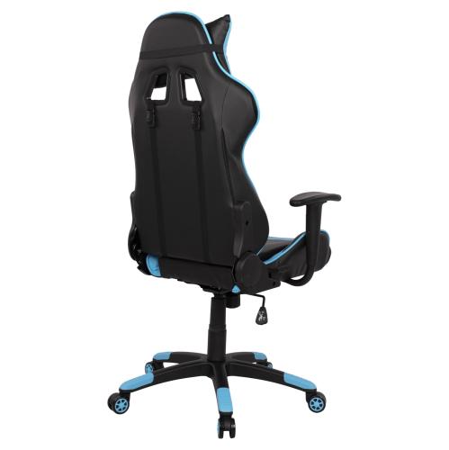 ΠΟΛΥΘΡΟΝΑ GAMING DARIUS HM1072.08 ΜΑΥΡΗ-ΣΙΕΛ 66,5x70x(122-129) cm