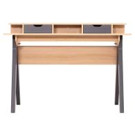 ΓΡΑΦΕΙΟ REXIN HM18290 ΜΕΛΑΜΙΝΗ ΣΕ SONAMA-ΓΚΡΙ 120x19-59x75-85,5ΥΥεκ.