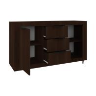 Μπουφές Doha pakoworld σε wenge απόχρωση 150x45x80.5εκ