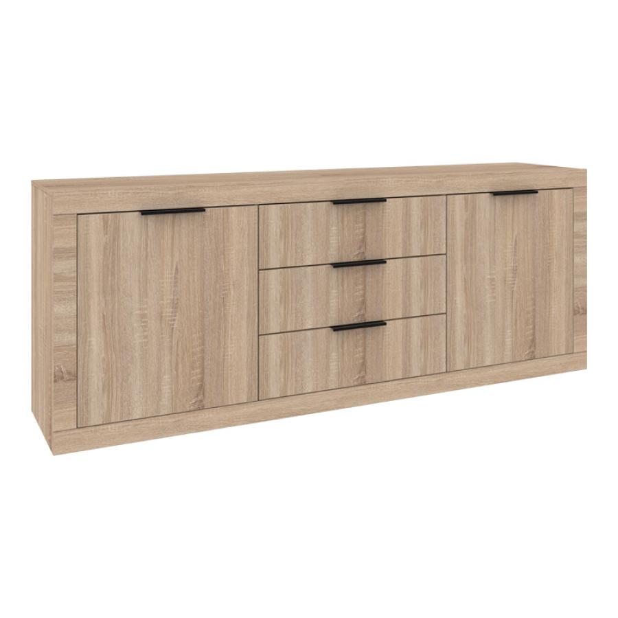 Μπουφές Doha pakoworld σε sonoma απόχρωση 210x45x80.5εκ Μπουφές Doha pakoworld σε sonoma απόχρωση 210x45x80.5εκ