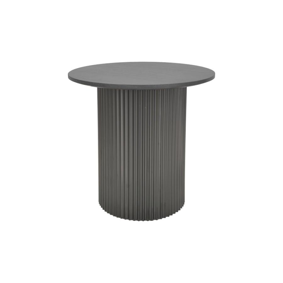 Βοηθητικό τραπέζι Dovel pakoworld mdf σε μαύρη απόχρωση Φ50x45εκ Βοηθητικό τραπέζι Dovel pakoworld mdf σε μαύρη απόχρωση Φ50x45εκ
