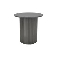 Βοηθητικό τραπέζι Dovel pakoworld mdf σε μαύρη απόχρωση Φ50x45εκ