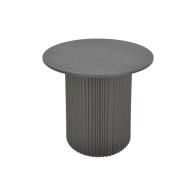 Βοηθητικό τραπέζι Dovel pakoworld mdf σε μαύρη απόχρωση Φ50x45εκ
