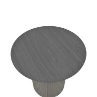 Βοηθητικό τραπέζι Dovel pakoworld mdf σε μαύρη απόχρωση Φ50x45εκ