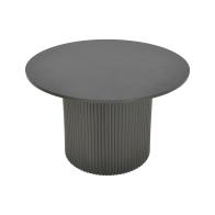 Τραπέζι σαλονιού Dovel pakoworld mdf σε μαύρη απόχρωση Φ70x40εκ