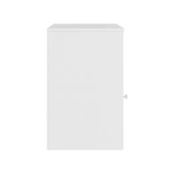 Κομοδίνο Foly pakoworld με ένα ντουλάπι σε λευκή απόχρωση 40x40x50εκ