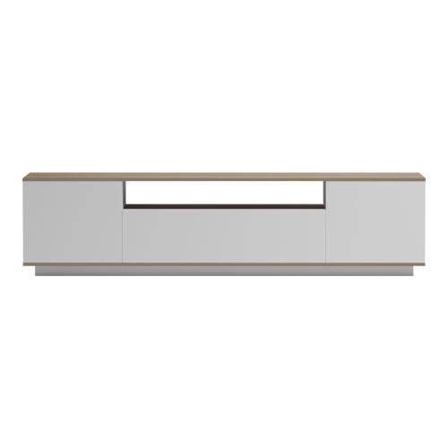 Έπιπλο τηλεόρασης Winey pakoworld σε sonoma-λευκή απόχρωση 180x44.5x44.5εκ