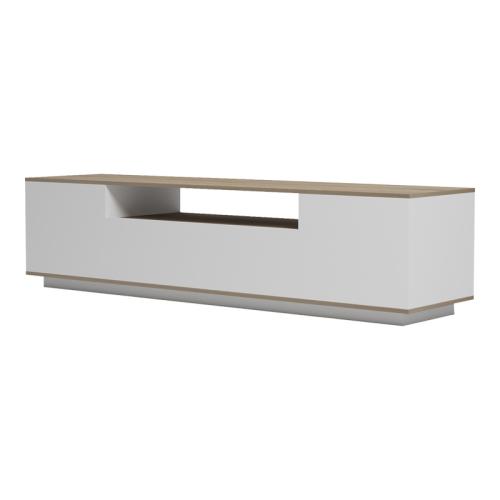 Έπιπλο τηλεόρασης Winey pakoworld σε sonoma-λευκή απόχρωση 180x44.5x44.5εκ