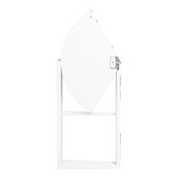 Τραπέζι πτυσσόμενο Talen pakoworld σε λευκή απόχρωση Φ80x74εκ