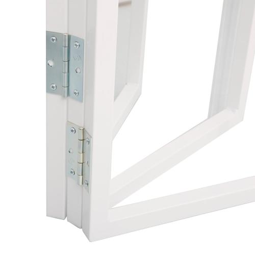 Τραπέζι πτυσσόμενο Talen pakoworld σε λευκή απόχρωση Φ80x74εκ