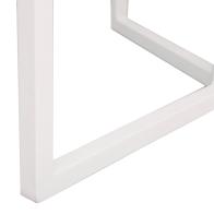 Τραπέζι πτυσσόμενο Talen pakoworld σε λευκή απόχρωση Φ80x74εκ