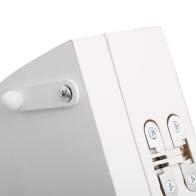 Τραπέζι πτυσσόμενο Talen pakoworld σε λευκή απόχρωση Φ80x74εκ