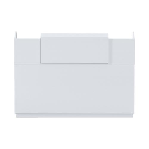 Γραφείο reception Lotus pakoworld σε λευκή απόχρωση  140x70x110εκ