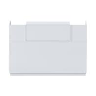 Γραφείο reception Lotus pakoworld σε λευκή απόχρωση  140x70x110εκ