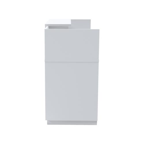 Γραφείο reception Lotus pakoworld σε λευκή απόχρωση  140x70x110εκ