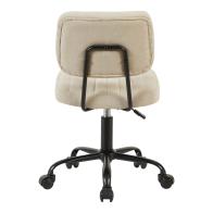 Καρέκλα γραφείου Warra pakoworld ύφασμα μπεζ 50x52x76-86εκ