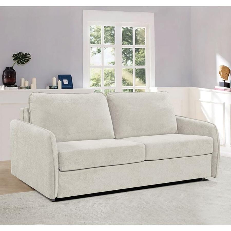 LESTER Καναπές - Κρεβάτι, Ύφασμα Μπεζ