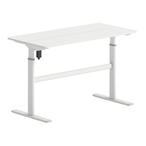 LEVEL Γραφείο Η/Υ Ηλεκτρικό Ρυθμιζόμενο, Πολλαπλών επιλογών ύψους, Άσπρο