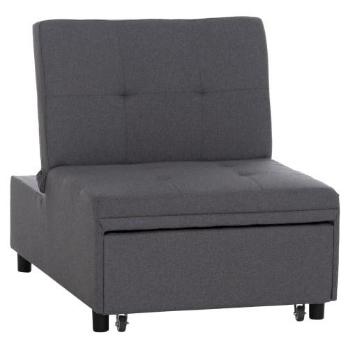 ΠΟΛΥΘΡΟΝΑ-ΚΡΕΒΑΤΙ LIBRE HM3295.01 ΓΚΡΙ ΥΦΑΣΜΑ 75x106x87Υεκ.