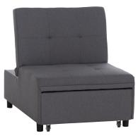 ΠΟΛΥΘΡΟΝΑ-ΚΡΕΒΑΤΙ LIBRE HM3295.01 ΓΚΡΙ ΥΦΑΣΜΑ 75x106x87Υεκ.