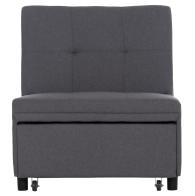 ΠΟΛΥΘΡΟΝΑ-ΚΡΕΒΑΤΙ LIBRE HM3295.01 ΓΚΡΙ ΥΦΑΣΜΑ 75x106x87Υεκ.