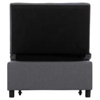 ΠΟΛΥΘΡΟΝΑ-ΚΡΕΒΑΤΙ LIBRE HM3295.01 ΓΚΡΙ ΥΦΑΣΜΑ 75x106x87Υεκ.