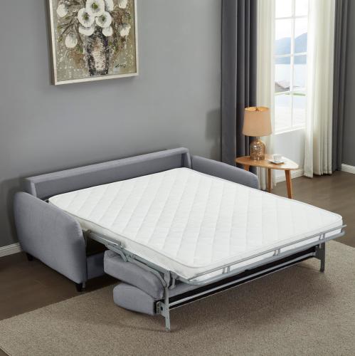 ΚΑΝΑΠΕΣ-ΚΡΕΒΑΤΙ ΜΕ ΑΝΑΔΙΠΛ.ΣΤΡΩΜΑ ETUDINE HM3311.01 ΓΚΡΙ ΥΦΑΣΜΑ 185x97x87Υεκ