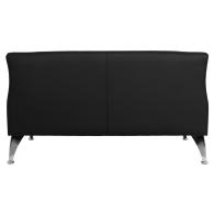 ΚΑΝΑΠΕΣ 2ΘΕΣΙΟΣ KIANA HM3122.21 ΜΕ ΜΑΥΡΟ PU 130x75x71 εκ.