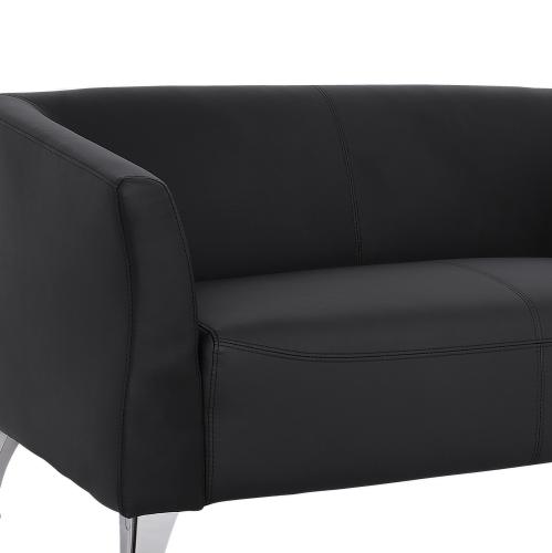 ΚΑΝΑΠΕΣ 2ΘΕΣΙΟΣ KIANA HM3122.21 ΜΕ ΜΑΥΡΟ PU 130x75x71 εκ.