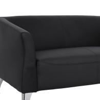 ΚΑΝΑΠΕΣ 2ΘΕΣΙΟΣ KIANA HM3122.21 ΜΕ ΜΑΥΡΟ PU 130x75x71 εκ.