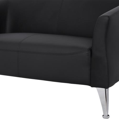 ΚΑΝΑΠΕΣ 2ΘΕΣΙΟΣ KIANA HM3122.21 ΜΕ ΜΑΥΡΟ PU 130x75x71 εκ.