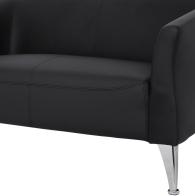 ΚΑΝΑΠΕΣ 2ΘΕΣΙΟΣ KIANA HM3122.21 ΜΕ ΜΑΥΡΟ PU 130x75x71 εκ.