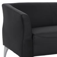 ΚΑΝΑΠΕΣ 2ΘΕΣΙΟΣ KIANA HM3122.21 ΜΕ ΜΑΥΡΟ PU 130x75x71 εκ.