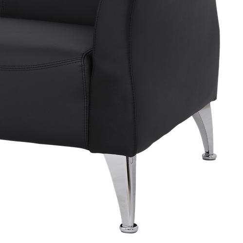 ΚΑΝΑΠΕΣ 2ΘΕΣΙΟΣ KIANA HM3122.21 ΜΕ ΜΑΥΡΟ PU 130x75x71 εκ.