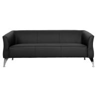 ΚΑΝΑΠΕΣ 3ΘΕΣΙΟΣ KIANA HM3122.31 ΜΕ ΜΑΥΡΟ PU 180x75x71 εκ.