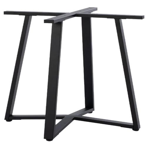 Βάση τραπεζιού Mulbe I pakoworld μεταλλική σε μαύρη απόχρωση 96x96x73εκ