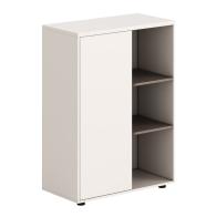 ΝΤΟΥΛΑΠΙ/ΒΙΒΛΙΟΘΗΚΗ NEWLINE HM18283 ΜΕΛΑΜΙΝΗ ΛΕΥΚΗ & ΑΝΟΙΧΤΟ ΚΑΦΕ 80x40x110Υεκ.